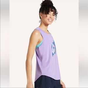 NWT Peloton Distance Shirttail Tank in Light Purple XL